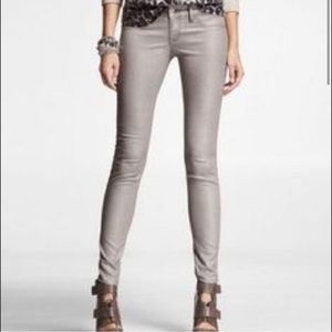 Express  grey metallic jeans